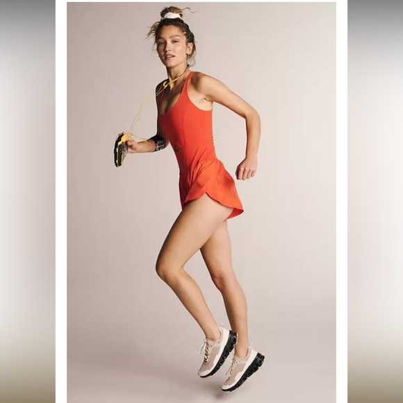 Free People NWT Righteous Runsie Size Medium in Flame - Picture 3 of 10